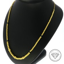 SONDERAKTION WERT 1.230,- Kügelchen Collier Kette 585 Gold 14k 14 KT 53cm XXYY