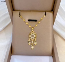 Damen Halskette 925 Gold