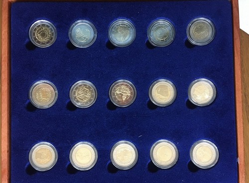 Euro gedenkmünze 15 stück - 15,