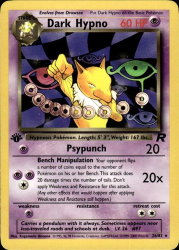 Pokemon dunkle hypno 82 - pokemon,