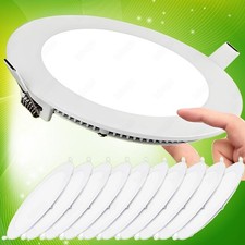 LED Panel Einbaustrahler Einbau-Spots Einbau-Leuchten 230V Bad ultra-flach Lampe