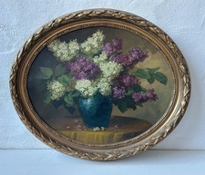 Ölbild Stillleben Oval