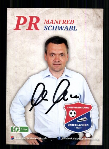 Manfred schwabl autogrammkarte - manfred,