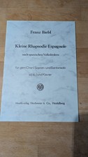 Kleine Rhapsodie Espagnol, F