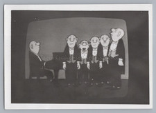 Fernseher Fernsehsendung Loriot Zeichnung Zeichentrick  Röhrenfernseher - Foto