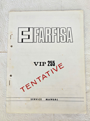 Farfisa vip 255 tentative - 255,