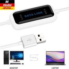 PC zu PC Datenkabel USB 2.0 Data Kabel link Kabel Ladekabel Datentransfer 160cm