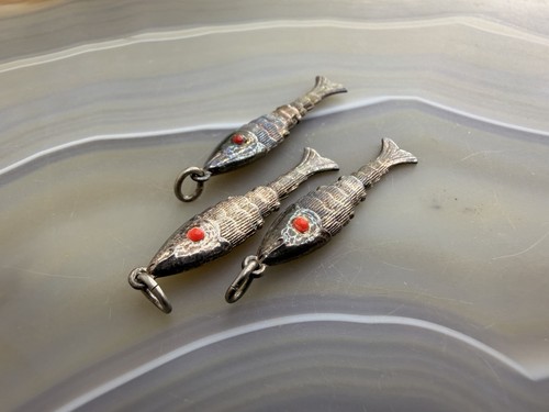 Vintage fisch anhänger - vintage,