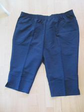 Schöne Dreiviertel Bermuda elegante Damen Hose TOP Design  "AProductz" Blau Gr52