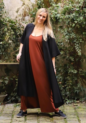 Mat fashion lagenlook mantel - -,