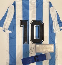 Diego Maradona Original Signatur Argentinien Zertifiziert & C- Binde 