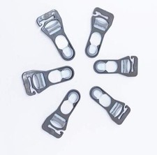 1,70€/Stk   6x Strumpfhalterverschluss offen Strumpfhalter schwarz  Straps