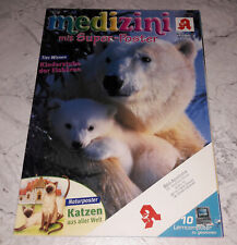 Medizini 2/2004 Kinderzeitschrift Apotheke Poster Katzen aus aller Welt Eisbären