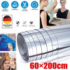 Spiegelfolie Selbstklebend Wand Möbel 200x60cm Wandspiegel Folie Spiegel DHL