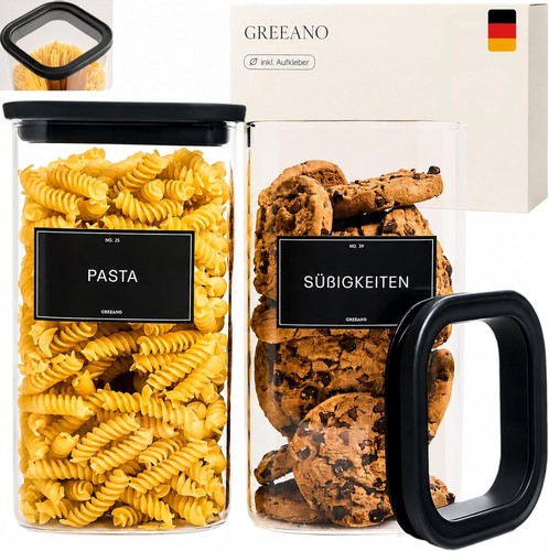 Vorratsgläser eckig mit