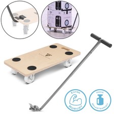 STAHLWERK Rollwagen mit Handgriff bis 250 kg 58x29 cm Rollbrett Transportroller