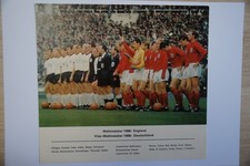 Finale Teams England Deutschland * Aral Bergmann Sammelkarte WM 1966 * ungeklebt