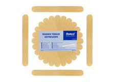 Romed Medical Holzspatel Mundspatel Spatel Bastelspatel | 1 x 100 Stück