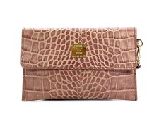 MCM Pochette Clutch Etui Kosmetiktasche Small Reptiloptik Pouch Altrosa