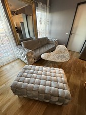 Sofa sitzer 250cm mit hocker - sitzer,