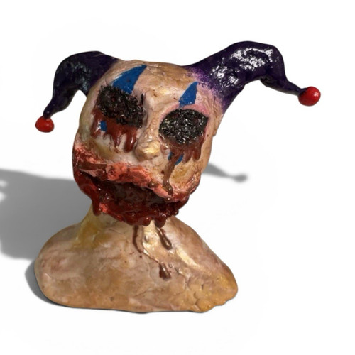 Horror clown kopf büste - clown, kopf-büste