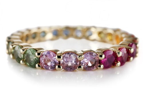 Memory ring multicolor - ring, saphire