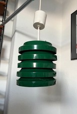 Vintage Hängelampe in Grün