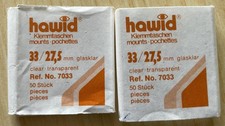 hawid Briefmarken Klemmtasche Ref Nr 7033  33 / 27,5 mm glasklar
