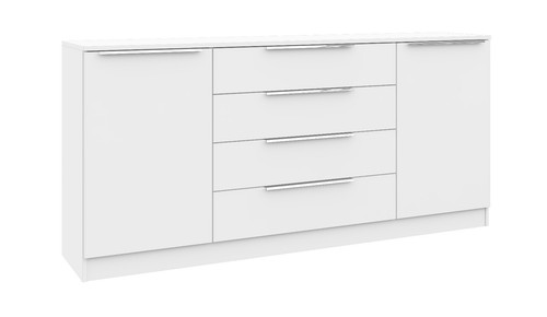 Sideboard 166cm weiß - 166cm,