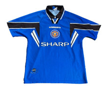 Manchester United Manu Trikot Jersey Sharp Umbro Beckham Size Größe M 1996-1998