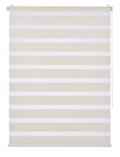 Duo Rollo Doppelrollo klemmfix ohne Bohren Seitenzugrollo weiß, beige & grau 