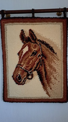 Handgeknüpfter pferdekopf - handgeknüpfter,