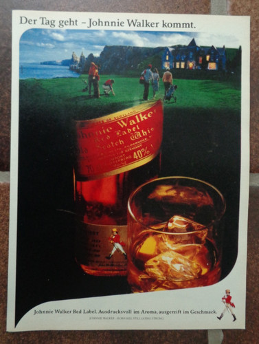 Johnnie walker whisky - johnnie, werbung