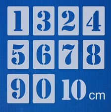 Zahlenschablone • 10cm hoch