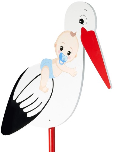 Großer storch aus holz - storch,
