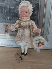 Christbaumschmuck  Weihnachten Antik alt Wattepuppe  Nostalgie  Winterkind