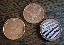 3 x 1 oz Medaille in 999