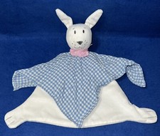 Schmusetuch Ikea Hase Fable Kanin weiß + blau / weiß kariert