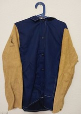 Schweißerjacke Yellowjacket Baumwolle mit Rinds-Spaltleder-Ärmel von WELDAS