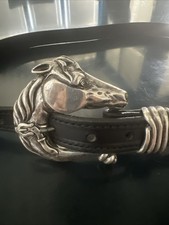 Gürtel Luxus Pferdekopf Horse Equestrian Cobra Belts Dustbag