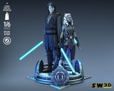 Ashoka und Anakin Diorama -
