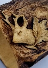 Großer Jäger Serviettenring Hirsch Geweih geschnitzt Rehbock Jagd Dekor (ABP)