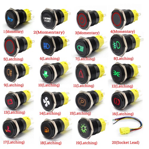 24v 19mm edelstahl led - 12-24v, 5a