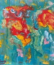 Ölbild Gemälde Blumen