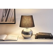 Paulmann Tischleuchte Lampe Touch of Silver Schwarz/Silber max. 20W E14 Schalter