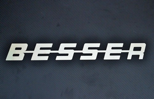 Edelstahl poliert emblem - 1,