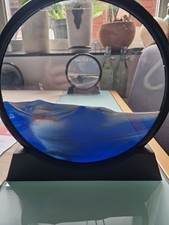 Sandbild Blau/Gold 25 cm