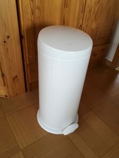 WESCO Capboy Mülleimer mit Fußtritt weiß 22 Liter