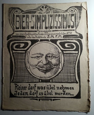 Bierzeitung / Kneipzeitung - Bier-Simplizissimus - ATV - wohl Marburg