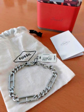 NEU FOSSIL Edelstahl Armband Herrenarmband Schmuck Herren Silber Herrenscmuck